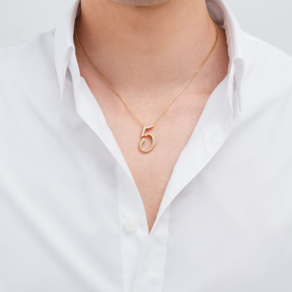 新品] ユキザキ ノンブル 【受注生産品】 ナンバーペンダントトップ【5