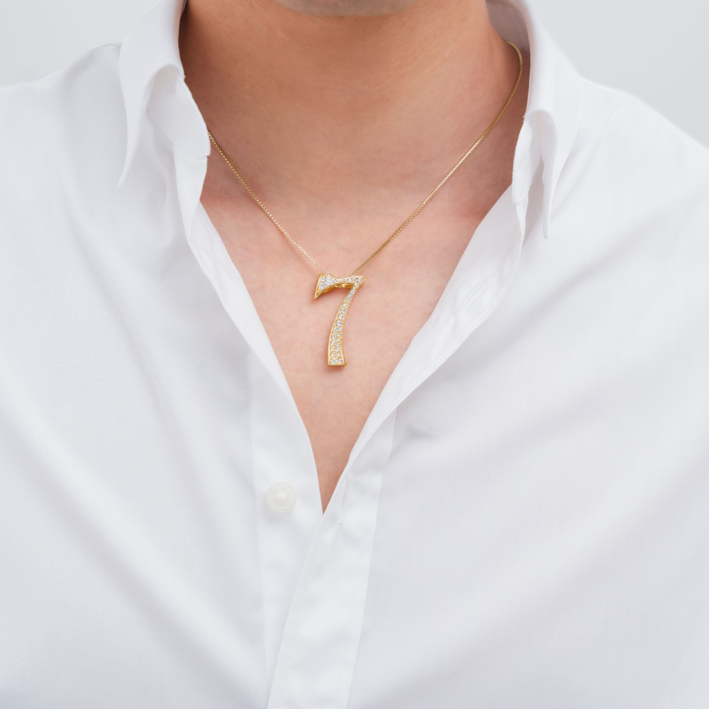 新品] ユキザキ ノンブル ナンバーペンダントトップ【7】Lサイズ【正規