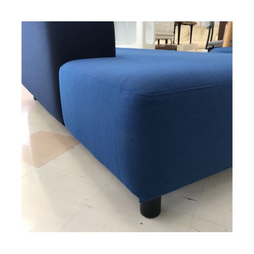 無印良品 (ムジルシリョウヒン) ソファベンチ ネイビー オットマン付