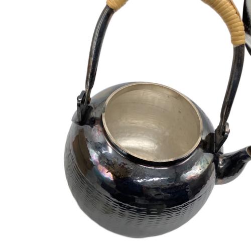 秀夆堂造 急須 いぶし銀 茶道具 秀夆堂造 急須 いぶし銀 茶道具 秀峯堂