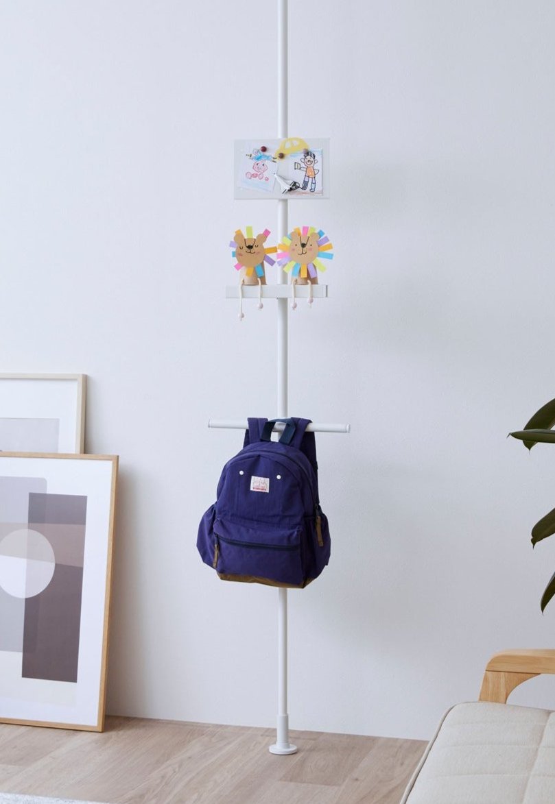 tatecco お部屋シリーズ たてっこポール マットホワイト 高さ190