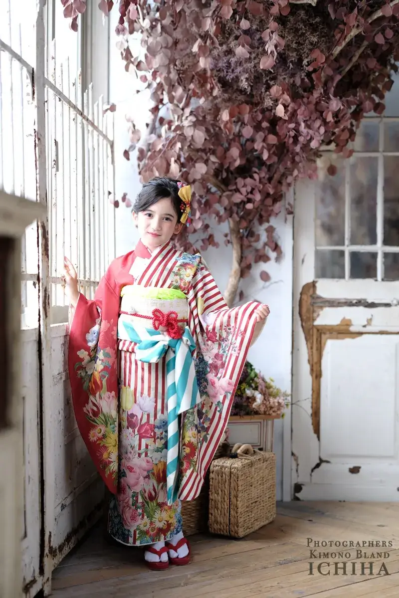 7歳の七五三はアンティーク着物復刻版で圧倒的なおしゃれな1日を