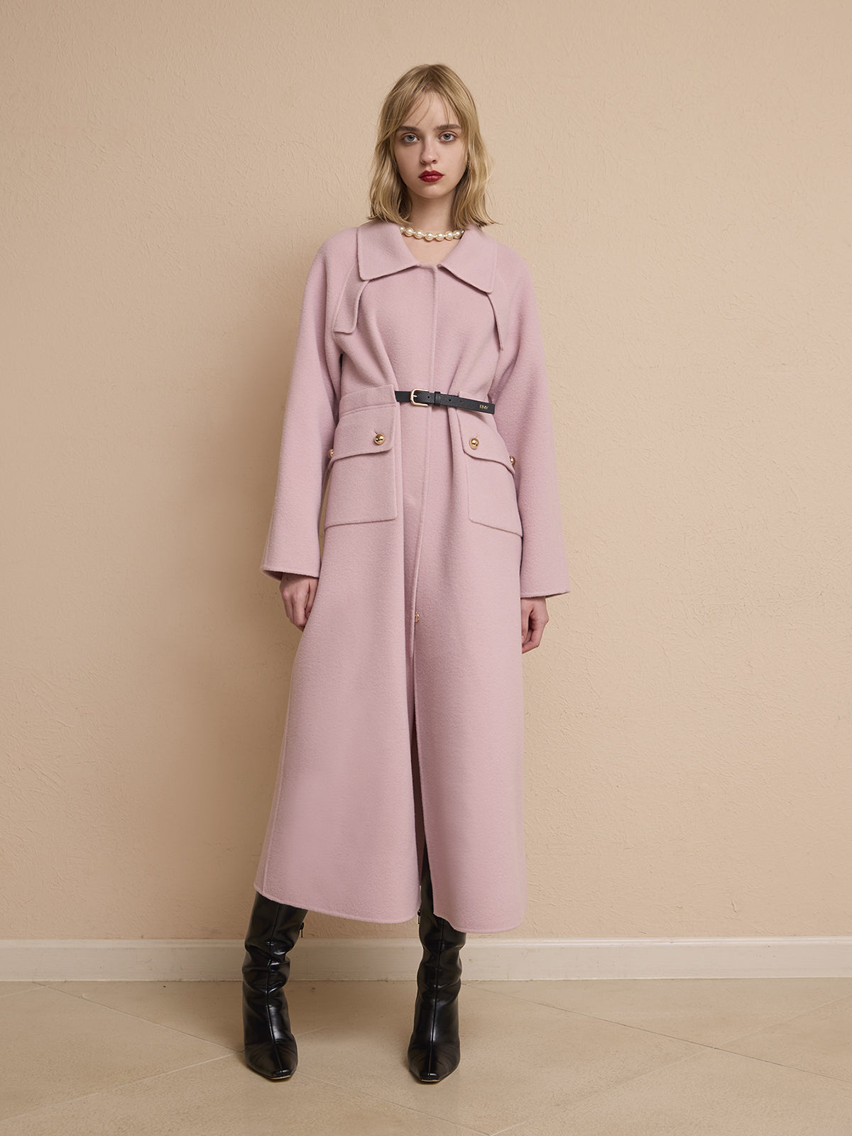 ドルマンシルエットロングコート