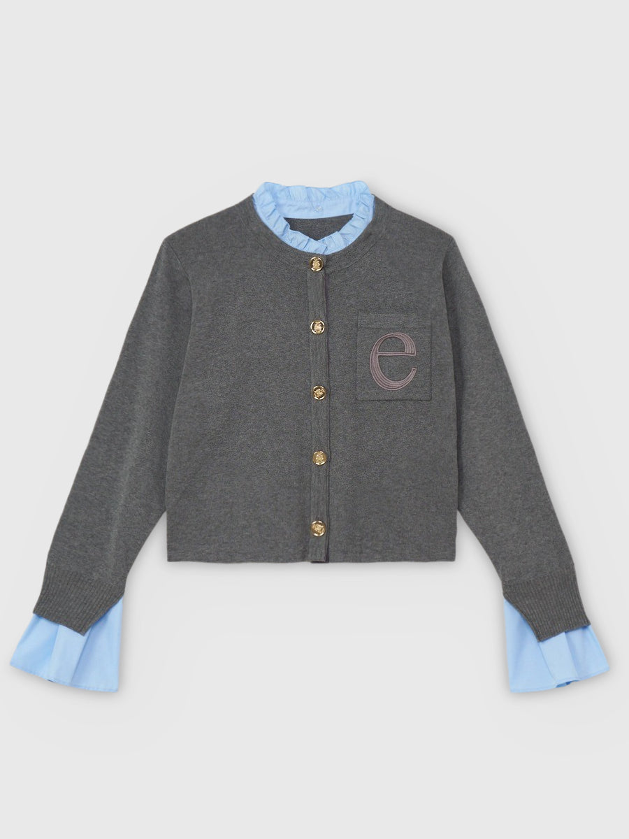 1.14 New Color】Attached collar カーディガン