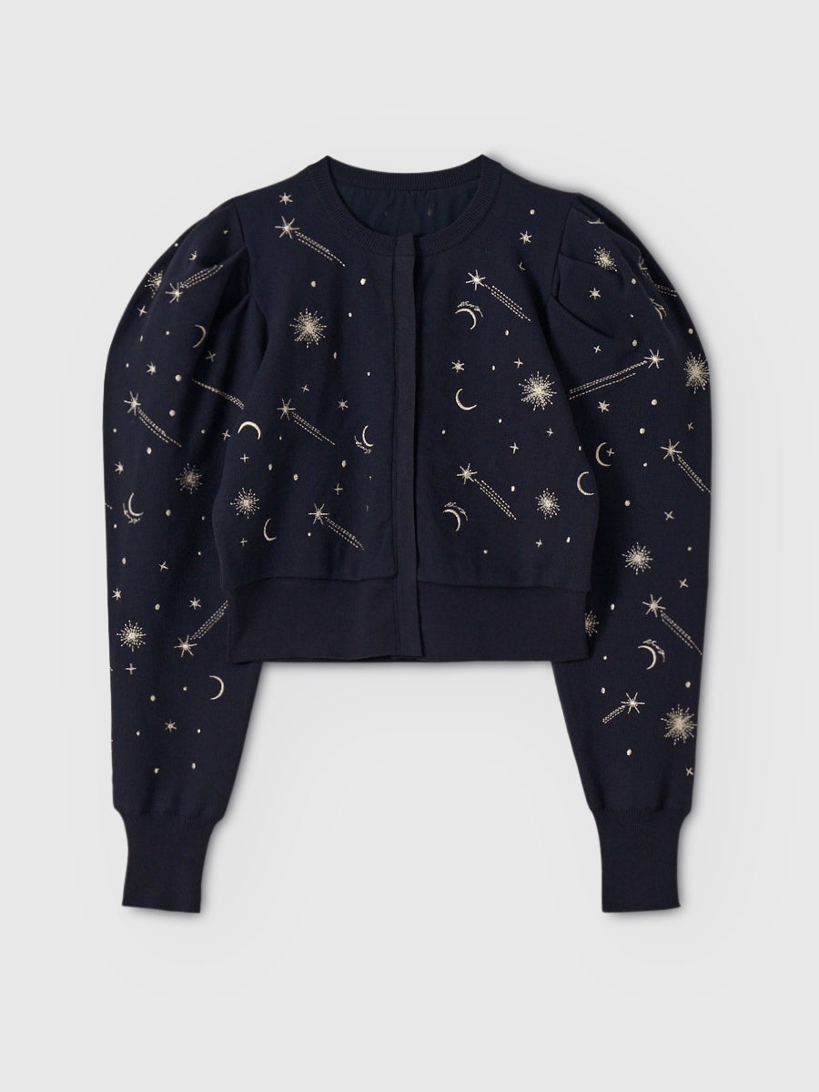 スターエンブロイダリーニット