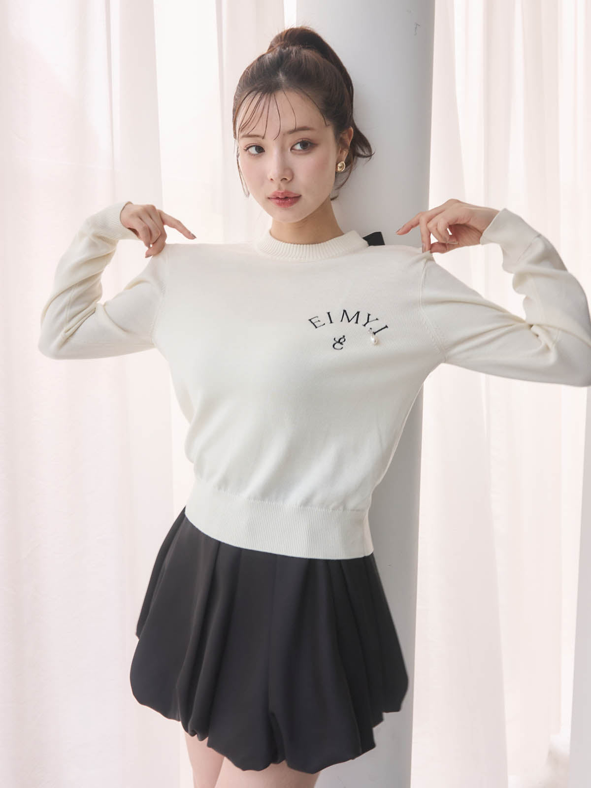 EIMYロゴニットトップス