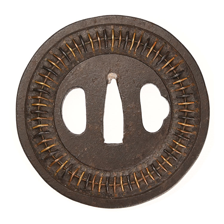 信玄 百足文様図鍔/鐔 保存刀装具 ｜日本刀販売は永楽堂