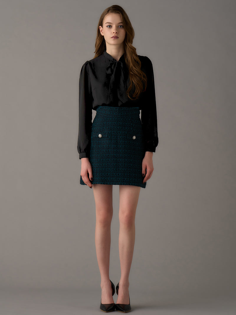 Elegant Tweed Mini Skirt | エミリアウィズ 公式オンラインストア