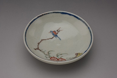 渡邊心平 No.076006 鳥梅文七寸輪花皿 | えにし庵