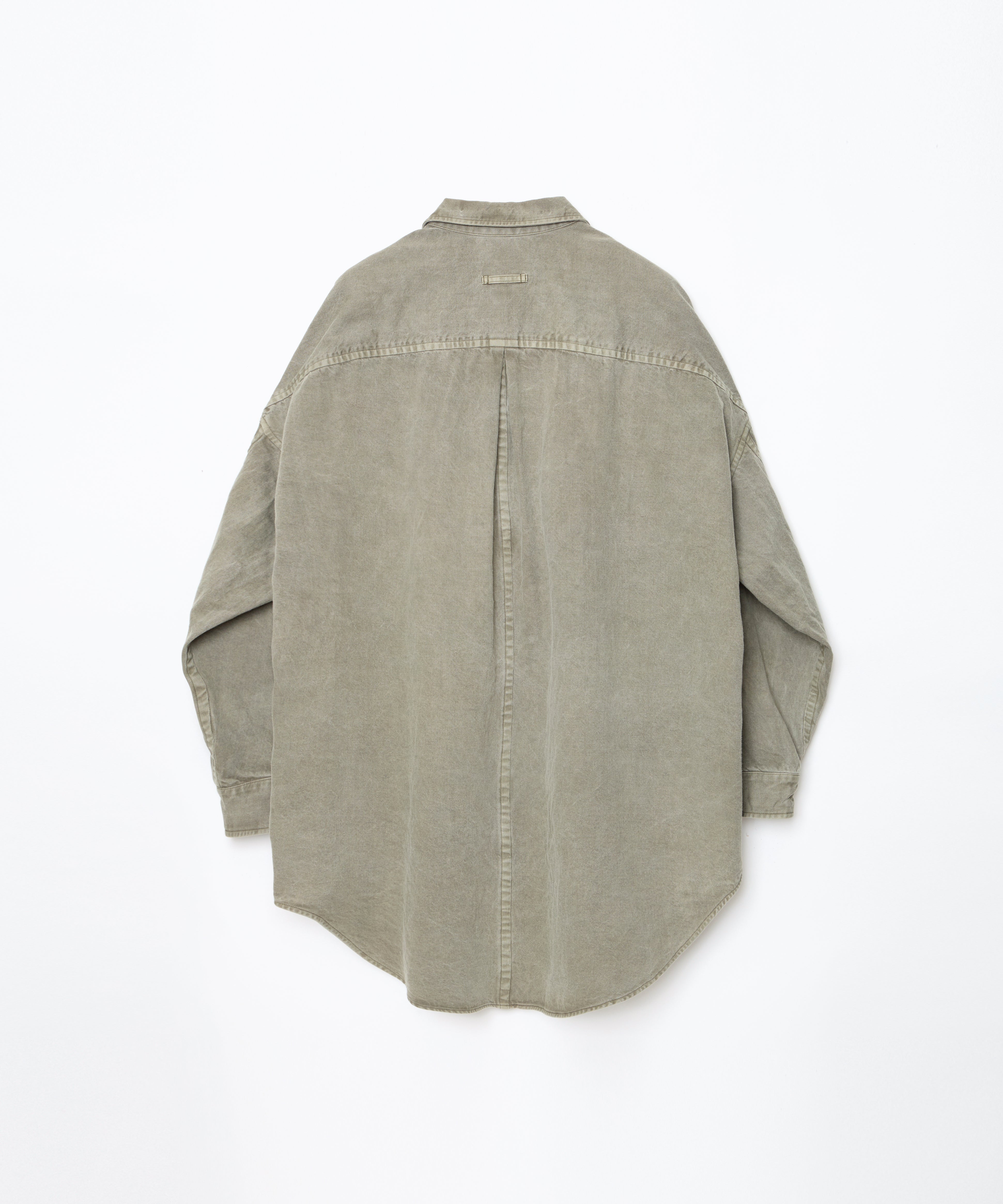 ensou. Whale Work Shirt (Olive) / E13S004