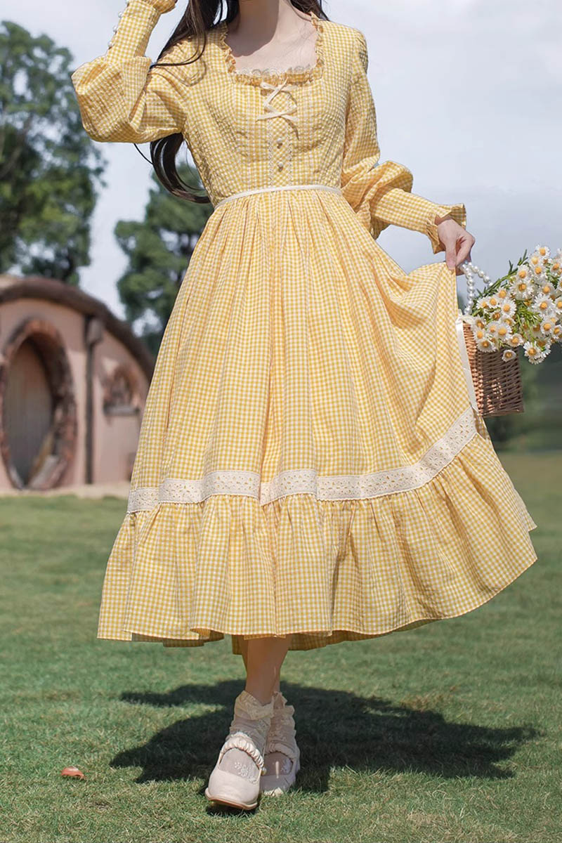 Belle エプロン付きワンピース(長袖ver.)【胡桃木JK】 – Epetice