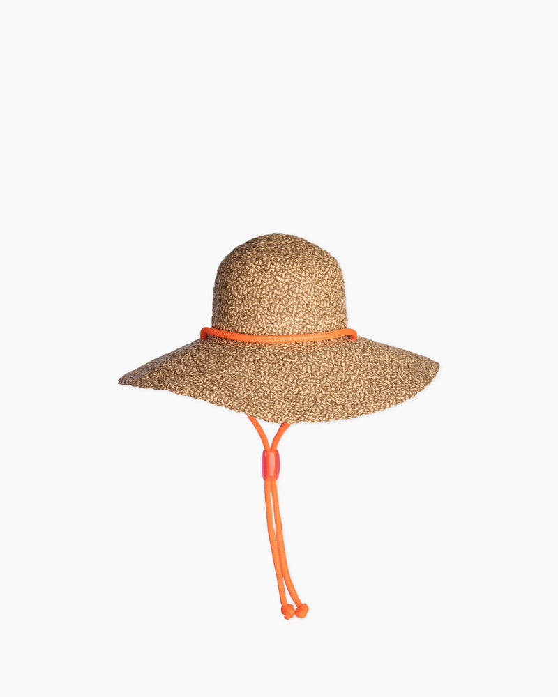 Aimee Rollable Straw Floppy Hat | Packab | Chin Strap | Eric Javits