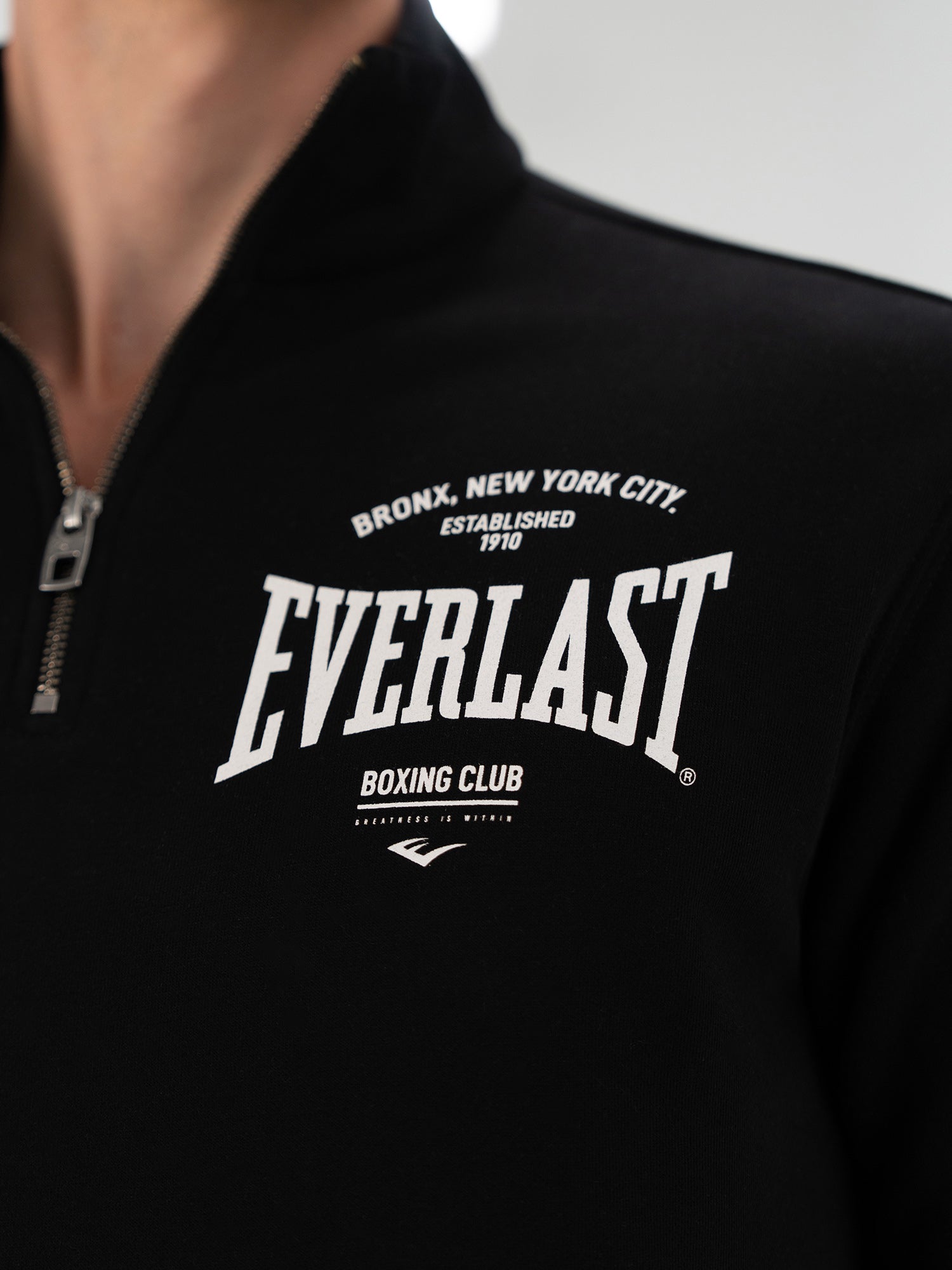 Everlast Bronx NYC Half Zip Regular Siyah Erkek Sweatshirt