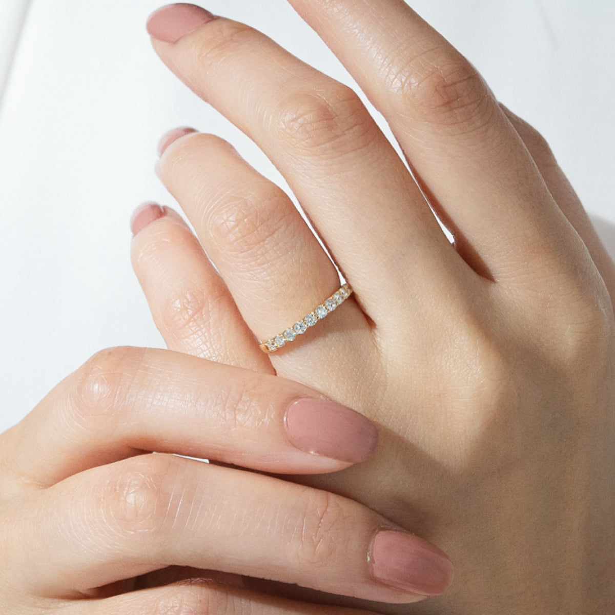 ハーフエタニティリング 0.3ct K18YG イエローゴールド – facett 公式