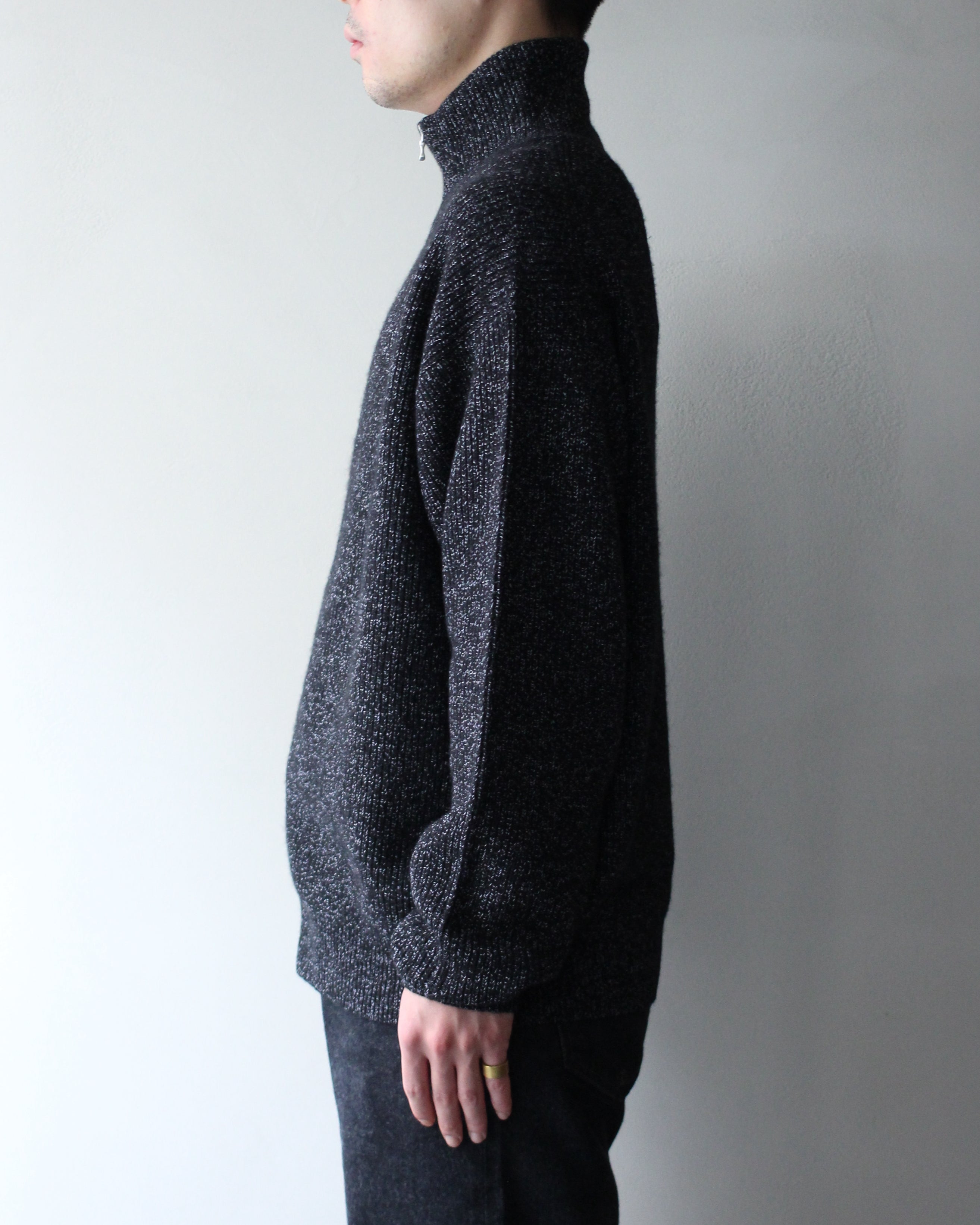 ULTERIOR/W/C MEALANGE RIB DRIVERS KNIT 