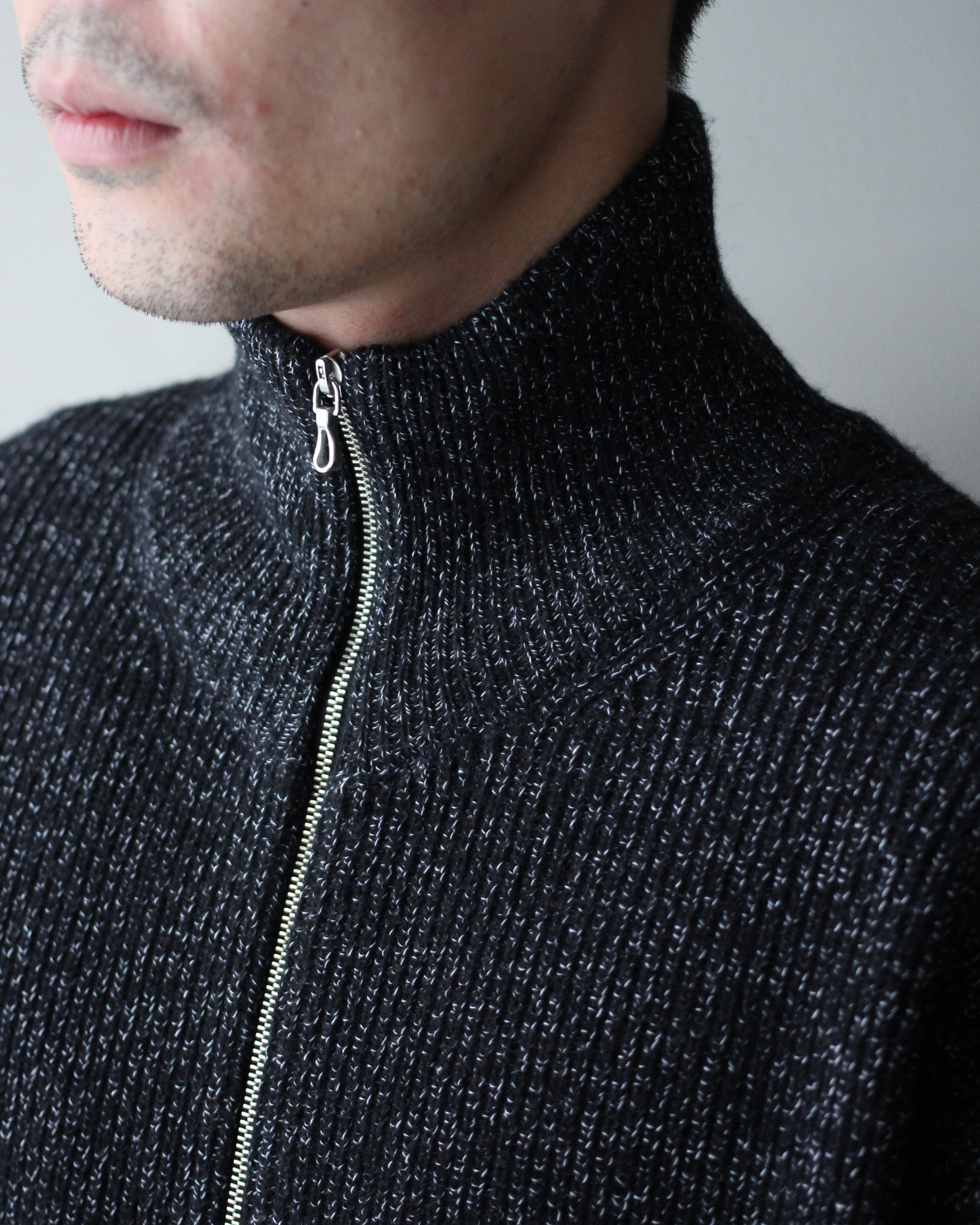 ULTERIOR/W/C MEALANGE RIB DRIVERS KNIT 