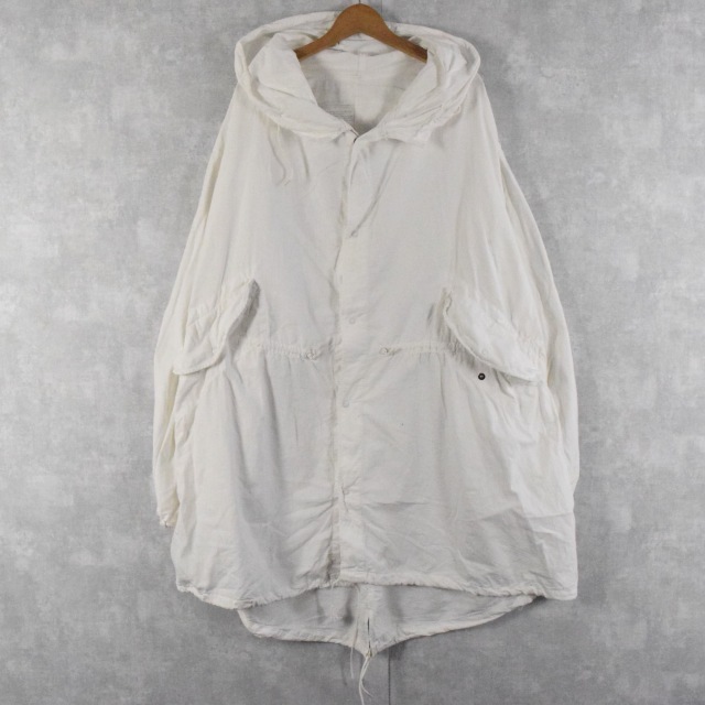 50年代 アメリカ軍 スノーカモ 陸軍 コットン 白 コート パーカー