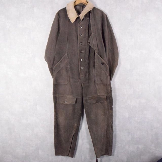 40年代 40s ドイツ軍 空軍 つなぎ オールインワン パープル 紫