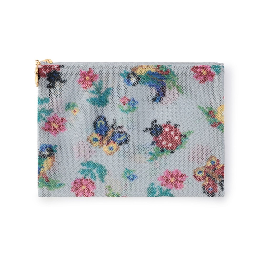 ハイジ メッシュポーチ HEMP-231350(シルバーグレー): FEILER