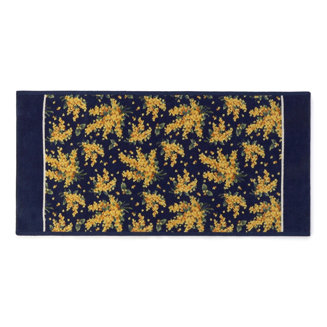 ミモザソラーレ ハンドタオル（WEB限定）(ネイビー): FEILER