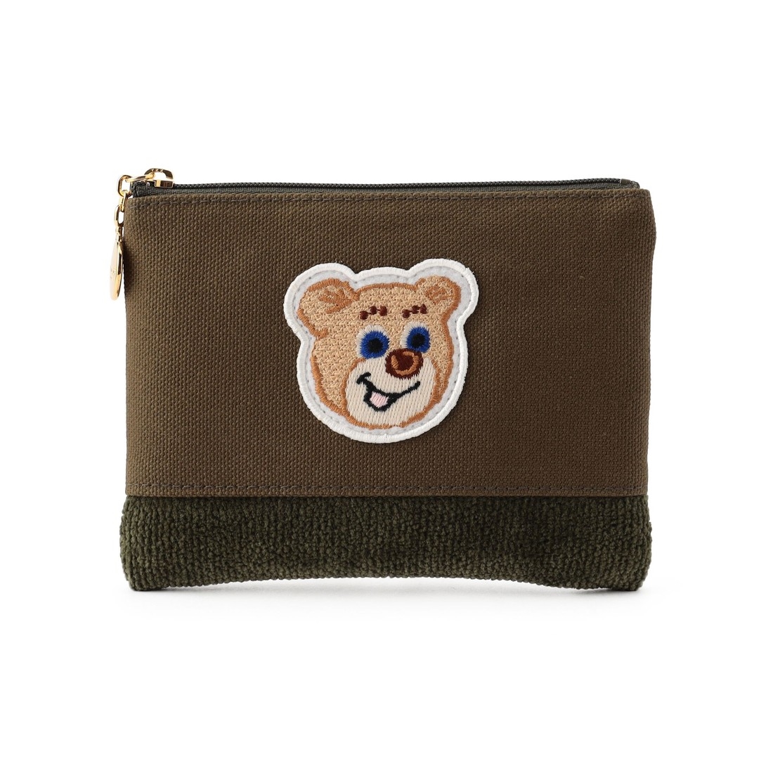 オールドテディ ワッペンポーチ L/OTE-233072(ダークグリーン