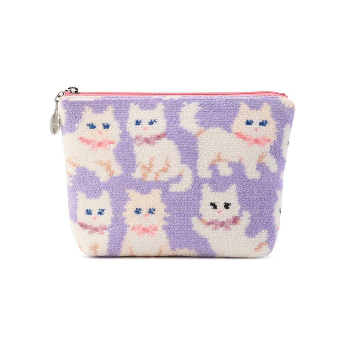 モフモフネコチャン 舟型ポーチM L/MNC-260282（WEB限定）(ペール