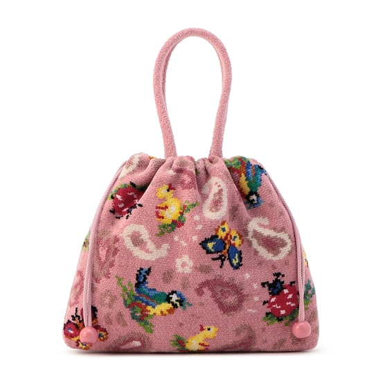 ハイジペイズリー 手付き巾着 HPY-257017（WEB限定）(ベージュ