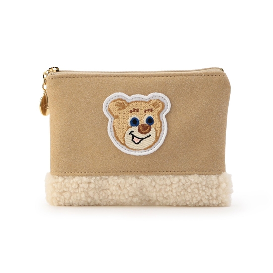 オールドテディ ワッペンボアポーチ L/OTE-257476(ベージュ): LOVERARY