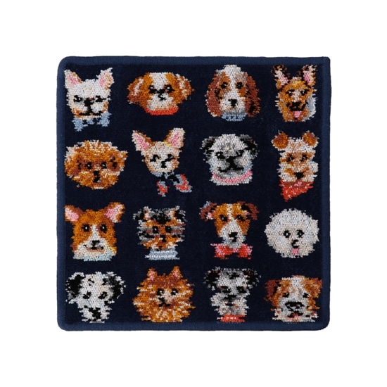 ラブラリードギー ハンカチ(ネイビー): LOVERARY BY FEILER