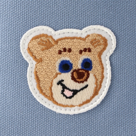 オールドテディ ワッペントートバッグ L/OTE-223025(ライトブルー