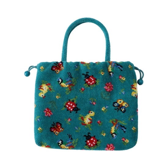 ハイジ 手付き巾着 HE-216056（WEB限定）(ブルー): FEILER｜フェイラー