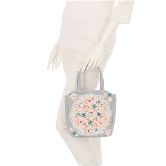 ホーリーピオニー バッグ HOY-251162(シルバーグレー): FEILER