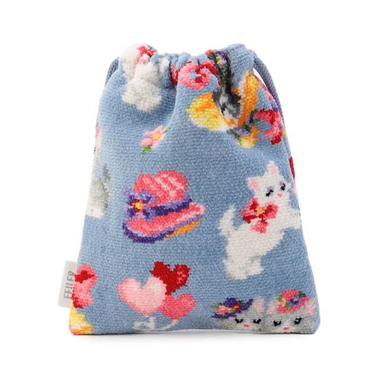 モンプティシャ 巾着 MCH-260375(ライトブルー): FEILER｜フェイラー