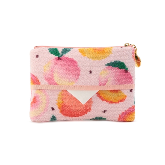 ピーチドット ティッシュポーチ L/PCD-257351（WEB限定）(ペールピンク