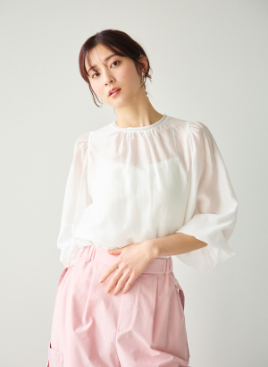 シアーボリュームスリーブブラウス｜LOUNIE（ルーニィ）公式サイト
