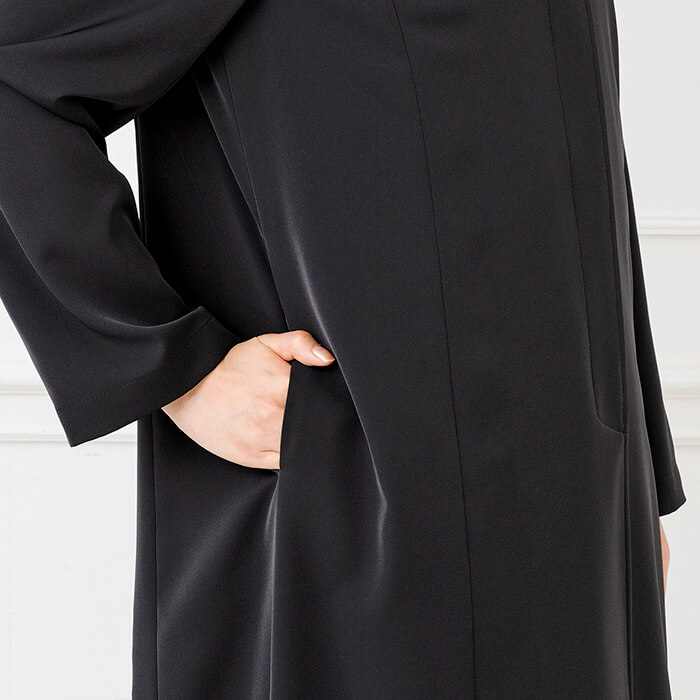 ライナーつき合繊素材のコート M・ブラック｜東京ソワールオンライン