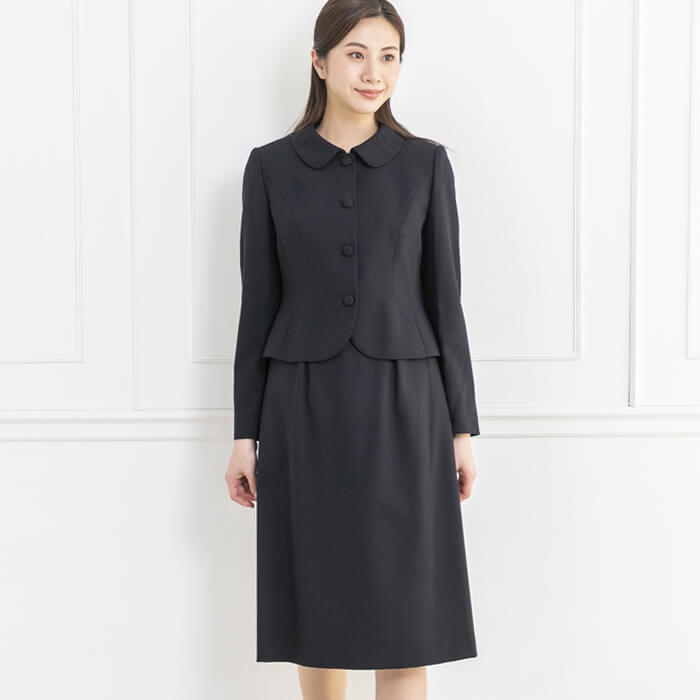 ウール仕立てのお受験スーツ 9号・ネイビー｜東京ソワールオンライン