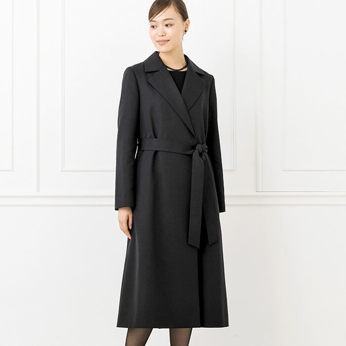 ライナーつき合繊素材のコート M・ブラック｜東京ソワールオンライン