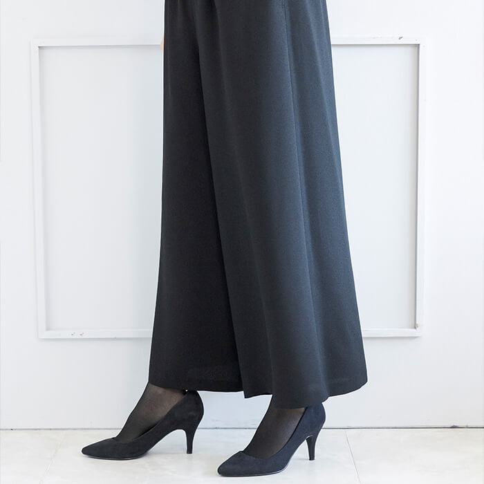 WEB別注｜ワンピース見えするブラックフォーマルセットアップ M