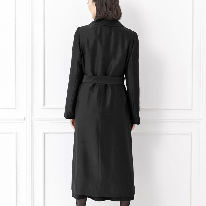 シャンタンのスプリングコート 13号・ブラック｜東京ソワール