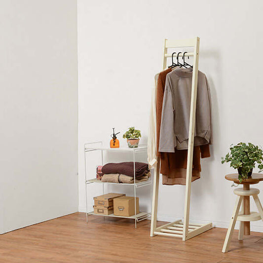 ハンガーラックコンパクト 幅30cm 木製 シンプル おしゃれ スリム