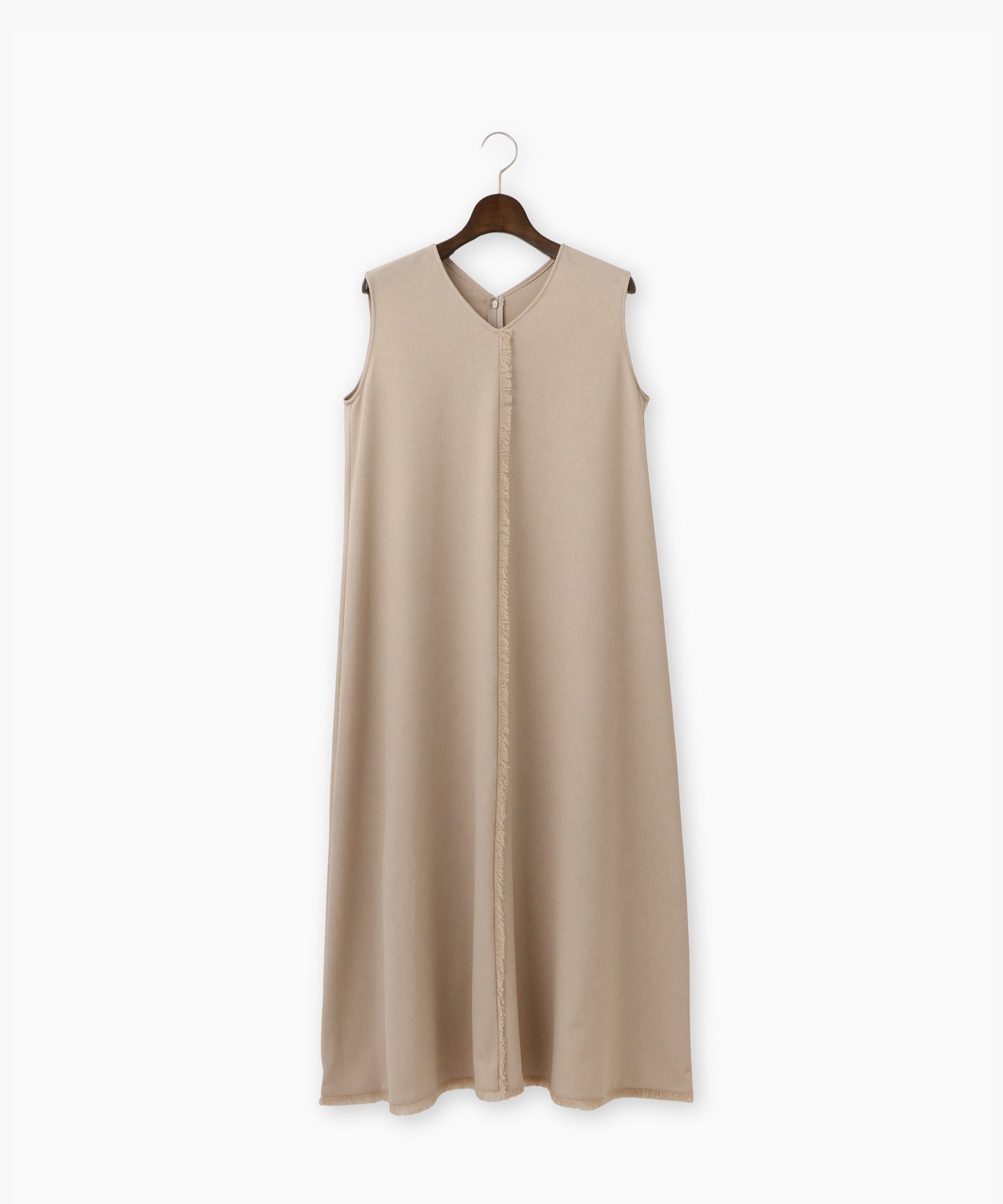 リネンライクノースリーブワンピース – FACE SANS FARD