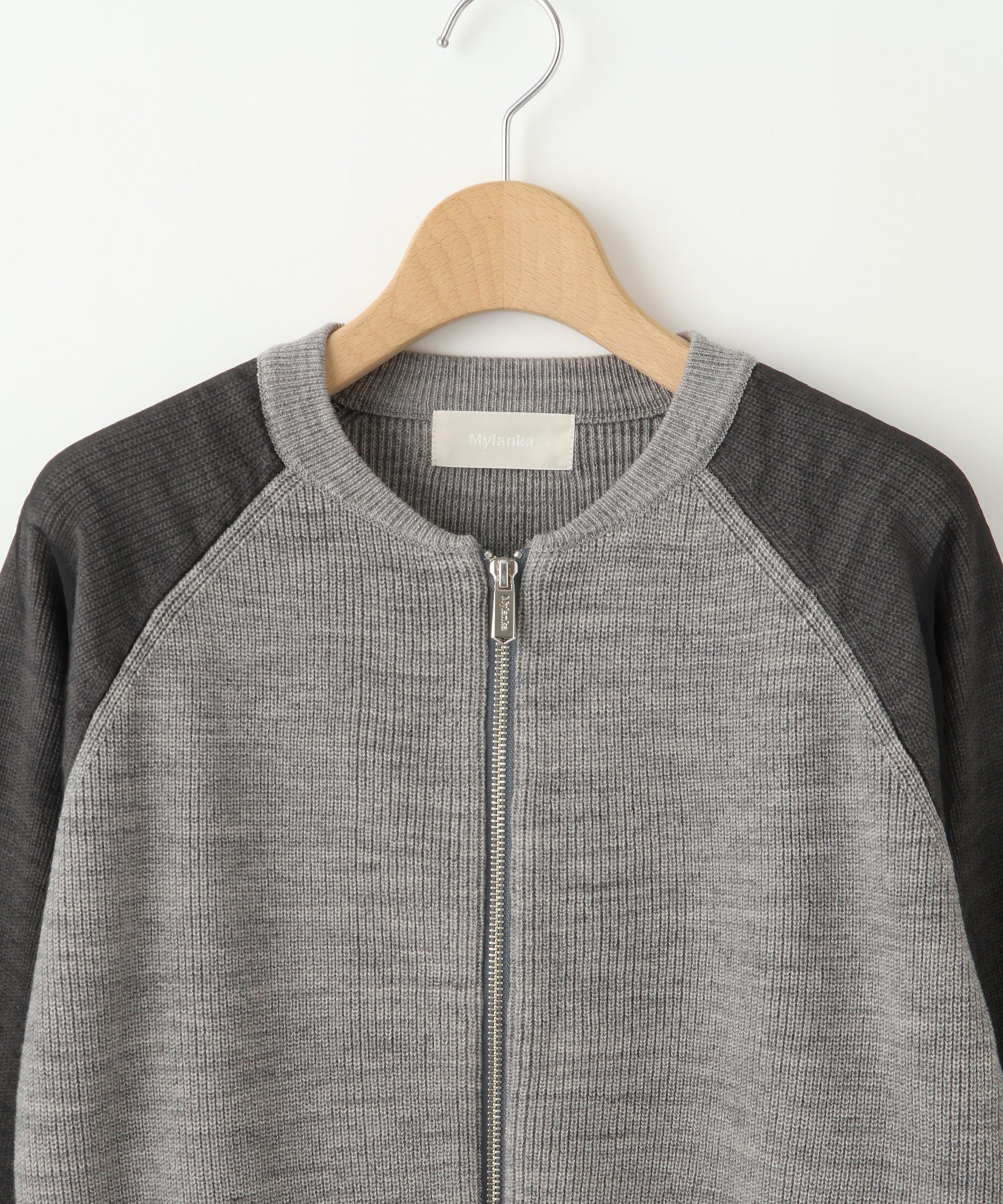 ジップデザインニットトップス – FACE SANS FARD