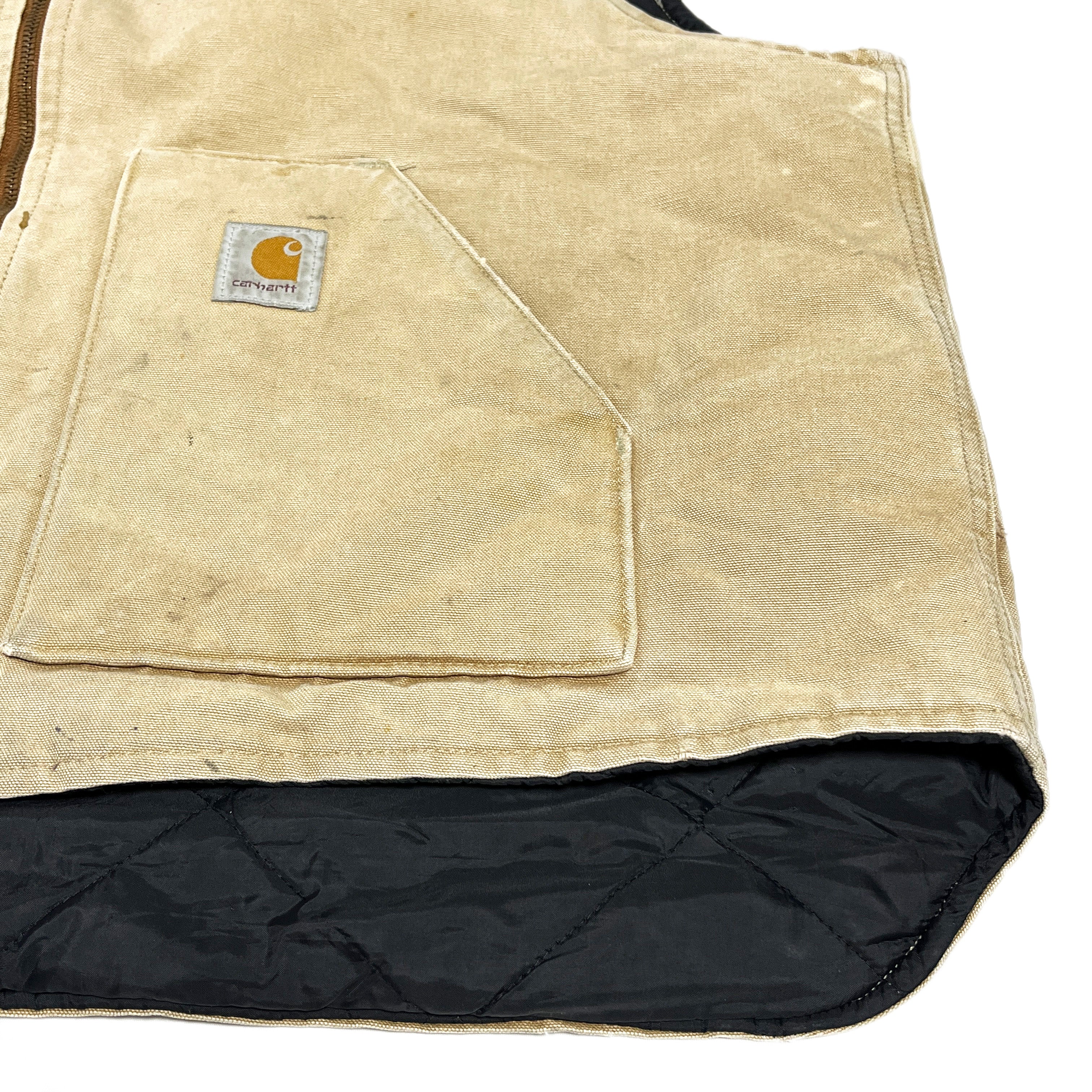16 Carhartt ダックベスト ベージュ Size (XXL)位 ビッグサイズ！ – frgeek