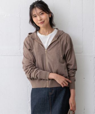 23区(ニジュウサンク)の【洗える】オータムシャイニー ニットパーカー