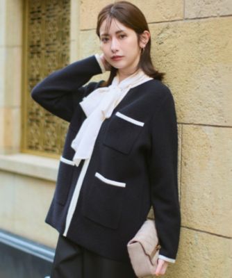 23区(ニジュウサンク)の【洗える】ミニブークレニット バイカラー