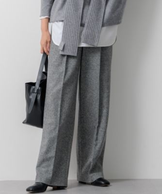 23区 L(ニジュウサンク エル)のシルクネップヘリンボーン ワイドパンツ