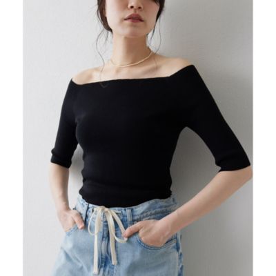 Whim Gazette(ウィム ガゼット)の【THE PAUSE】オフショルハーフ