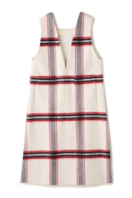 ADORE(アドーア)のアルパカシャギーチェックワンピース通販