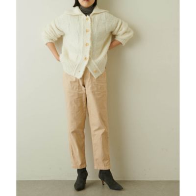 Whim Gazette(ウィム ガゼット)のバックサテン製品染めベイカーパンツ